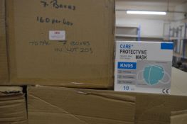 *Seven Boxes of Protective KN95 Protective Face Masks (each box 16x 10pk)