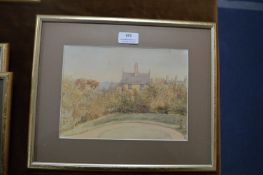 Watercolour Study of a Country Cottage by Louisa Holt