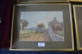 Watercolour Study of a Country Scene at Rhyl