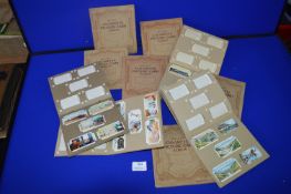 Ten Wills Cigarette Card Albums and Contents
