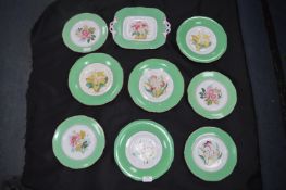 Victorian Opaque Pottery Tazzas, Plates, etc.