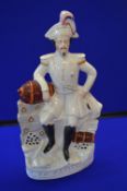 Large Victorian Flatback Figure of the Emperor Napoleon