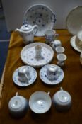 B&G Copenhagen Porcelain Cups, Saucers, Dishes, Coffee Pot, etc.