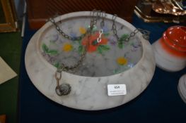 1930's Hand Painted Light Shade