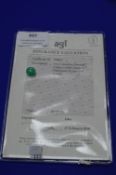 One Cabochon Emerald, Colour: Green, Clarity: I1, Total Gem Weight: ~4.95ct