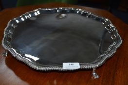 Hallmarked Sterling Silver Salver ~1188g