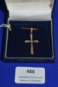 9k Gold Crucifix ~2.2g