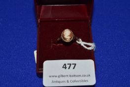 9k Gold Ring with Cameo - Birmingham ~1.5g gross