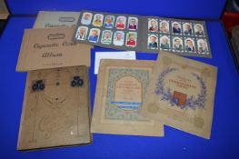 Six Cigarette Card Albums Including Uniforms and Territorial Army, etc.