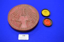 Facsimile of The Great Seal of England 1651, plus Ebony Cased Seal