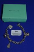 Tiffany & Co. Charm Bracelet with Three Charms ~38g