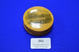 Mauchlin Ware Snuff Box Featuring Stephenson's Rocket Steam Train 1825