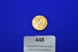 Gold Half Sovereign 1910