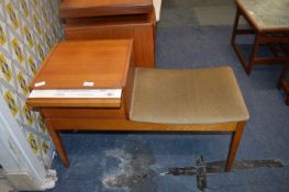 Retro Teak Telephone Seat by Chippy