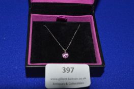 375 White Gold Pendant ~1.3g gross