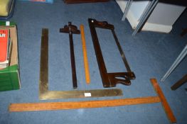 Vintage Tools, Squares, Saw, etc.