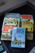 Five Military Books Including Jane's Fighting Aircraft WWII