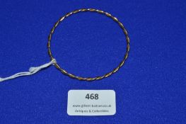 9k Gold Bangle ~8.6g