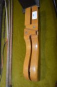 Vintage Beechwood Boot Jack and Boot Hooks