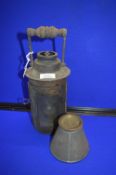 Victorian Hand Lantern plus Oil Can