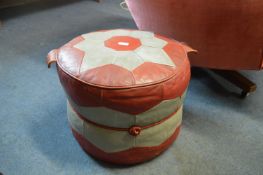 Vintage Vinyl Pouffe