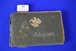 Edwardian Autograph Album