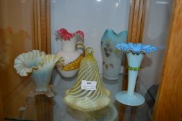 Five Pieces of Victorian Glass