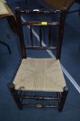 Victorian Chair with Seagrass Seat