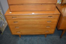 Retro Teak Four Drawer Chest by Butilux