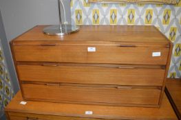 Retro Teak Four Drawer Storage Unit