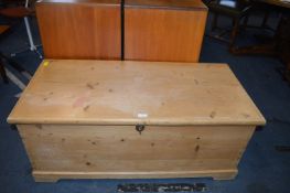 Stripped Pine Blanket Box