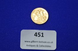 Gold Half Sovereign 1913