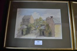 Continental Watercolour Study Aix La Chapelle 1851