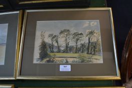 Continental Watercolour Study of Laguay 