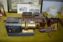 Magic Lantern and Slides plus Stereoscope Viewers etc.