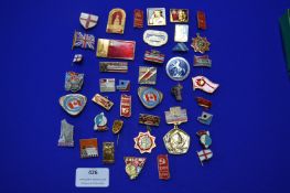 Russian and British Lapel Badges
