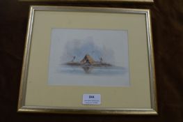 Continental Watercolour Study of Rafting by Louisa Holt