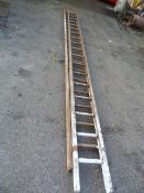 Extending Wooden Ladder