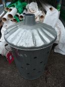 Galvanised Garden Incinerator