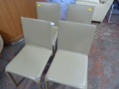 Four Leatherette Chairs