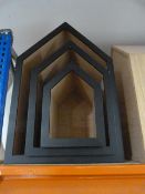 *Graduated House Shaped Display Pieces