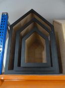 *Graduated House Shaped Display Pieces