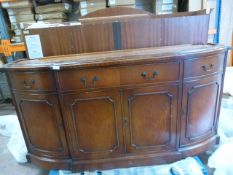 Sideboard with Glazed Display Cabinet (cracks to g