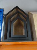 *Graduated House Shaped Display Pieces