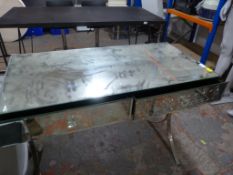 Mirrored Two Drawer Dressing Table