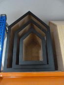 *Graduated House Shaped Display Pieces