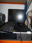 *HP Tower with Dell Monitor, Keyboard & Mouse