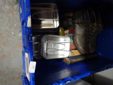 *Mixed Lot of Mess Tins, Books and Boots