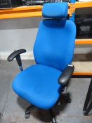 *Blue Gas Lift Office Chair