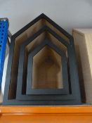 *Graduated House Shaped Display Pieces